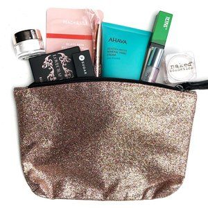 9-Piece Makeup Bundle & Pink Glitter Ipsy Bag